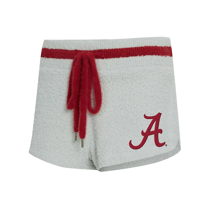 Women's Concepts Sport Gray/Crimson Alabama Crimson Tide Whitley Long Sleeve Hoodie Top & Shorts Set