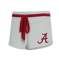 Women's Concepts Sport Gray/Crimson Alabama Crimson Tide Whitley Long Sleeve Hoodie Top & Shorts Set