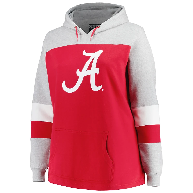 Sweat à capuche Crimson Alabama Tide grande taille pour femme