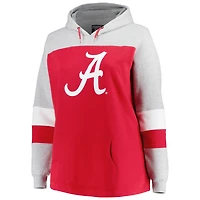 Sweat à capuche Crimson Alabama Tide grande taille pour femme