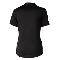 Women's Cutter & Buck Black Alabama Crimson Tide Vault Prospect Textured Stretch Polo
