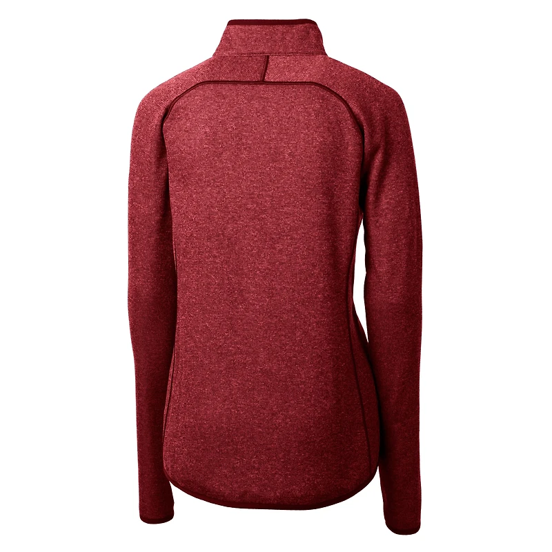 Veste pull-over zippée intégrale pour femme, modèle Cutter & Buck Crimson Alabama Tide Alumni Mainsail