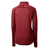 Veste pull-over zippée intégrale pour femme, modèle Cutter & Buck Crimson Alabama Tide Alumni Mainsail