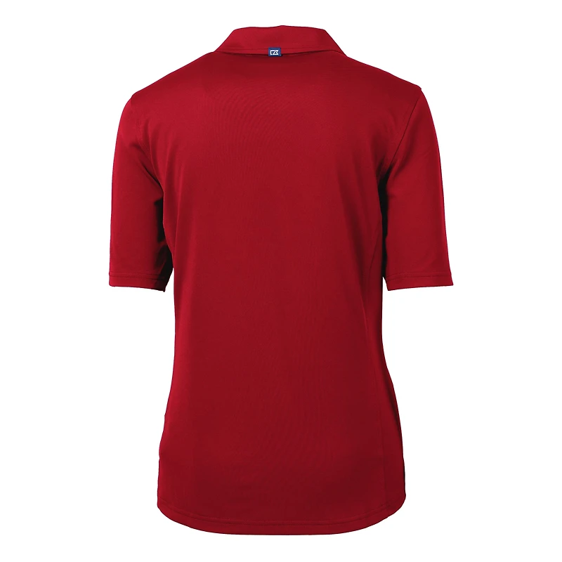 Women's Cutter & Buck Crimson Alabama Tide Alumni Virtue Eco Pique Recycled Polo