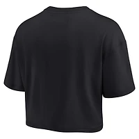 Women's Fanatics Black Alabama Crimson Tide Elements Super Soft Boxy Cropped T-Shirt
