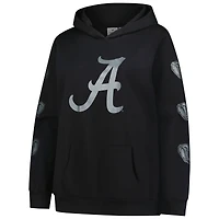 Sweat à capuche manches longues pour femme Fanatics Black Alabama Crimson Tide, grande taille