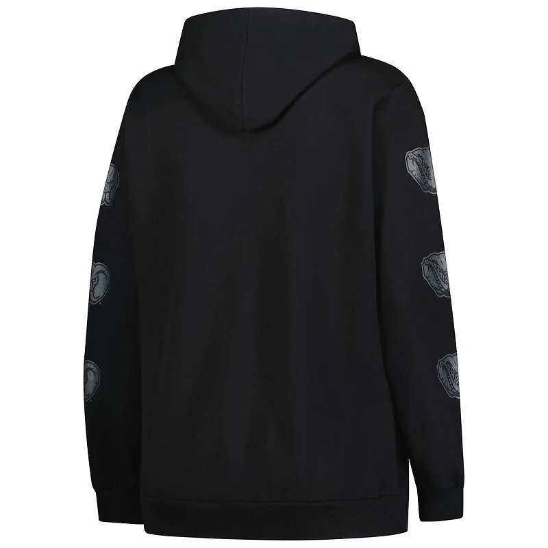 Women's Fanatics Black Alabama Crimson Tide Plus Sleeve Hit Pullover Hoodie