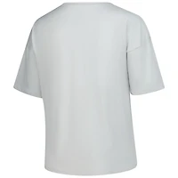 T-shirt à col cranté Winning Gear pour femme, gris, Alabama Crimson Tide, grande taille