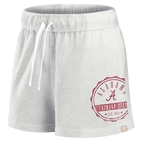 Short Fanatics Oatmeal Alabama Crimson Tide Win Badge pour femmes