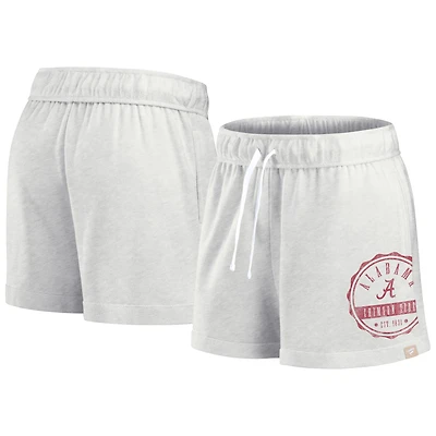 Short Fanatics Oatmeal Alabama Crimson Tide Win Badge pour femmes