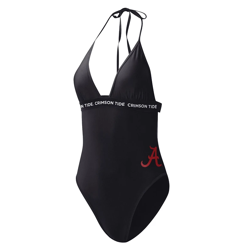 Maillot de bain une pièce pour femme G-III 4Her by Carl Banks noir Alabama Crimson Tide