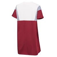 Robe t-shirt à manches courtes G-III 4Her by Carl Banks Crimson/White Alabama Crimson Tide pour femme