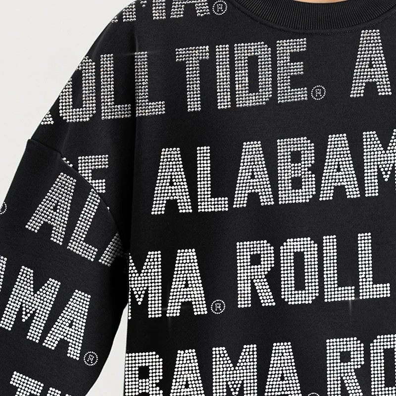 Sweat-shirt noir Gameday Couture pour femme Alabama Crimson Tide Hype Era