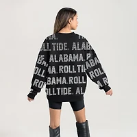 Sweat-shirt noir Gameday Couture pour femme Alabama Crimson Tide Hype Era