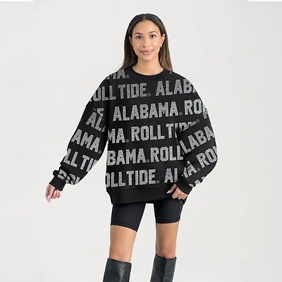 Women's Gameday Couture  Black Alabama Crimson Tide Hype Era Sweatshirt