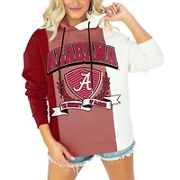Sweat à capuche colorblock Gameday Couture Crimson Alabama Tide Hall of Fame pour femme