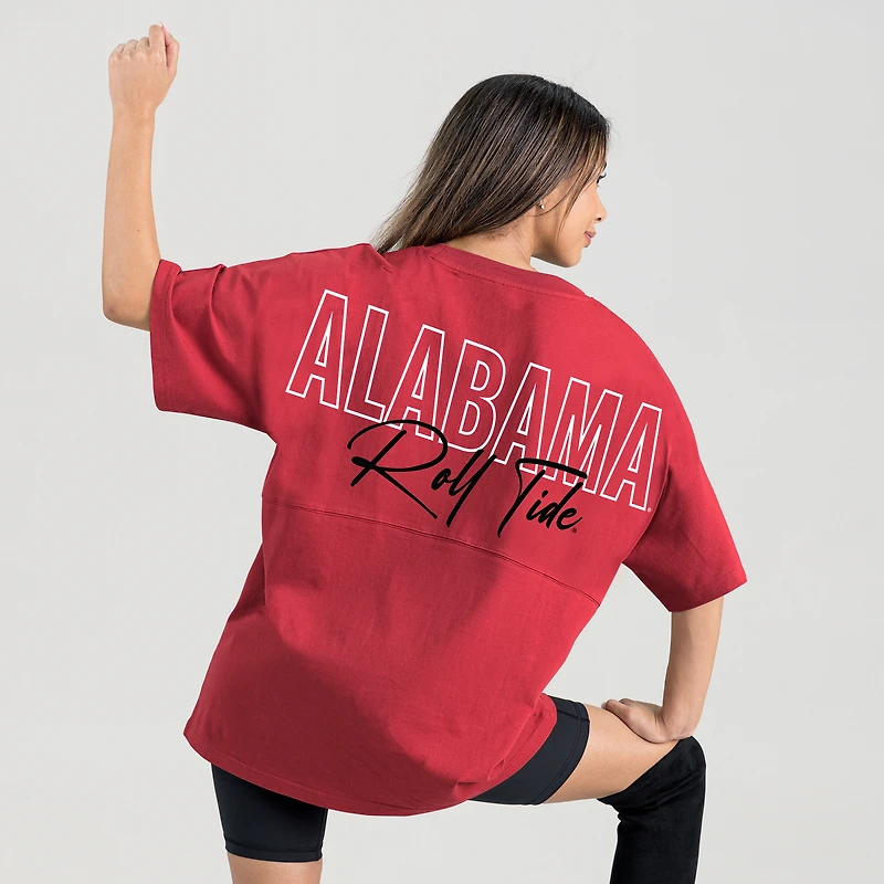Women's Gameday Couture Crimson Alabama Tide Oversized Back at Ya T-Shirt