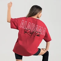 Women's Gameday Couture Crimson Alabama Tide Oversized Back at Ya T-Shirt