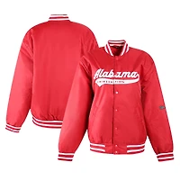 Women's Hype and Vice Crimson Alabama Tide A-Game Varsity Full-Snap Jacket