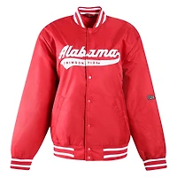 Women's Hype and Vice Crimson Alabama Tide A-Game Varsity Full-Snap Jacket