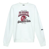 Sweat-shirt ras du cou blanc Alabama Crimson Tide Classic Era pour femme de Hype and Vice