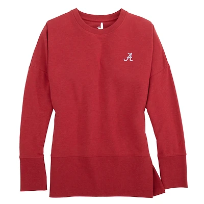 Women's johnnie-O Crimson Alabama Tide Brittany Tri-Blend Sweatshirt