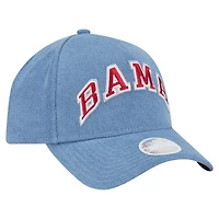 Casquette ajustable New Era Denim Alabama Crimson Tide A-Frame 9FORTY pour femme