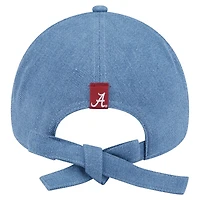 Casquette ajustable New Era Denim Alabama Crimson Tide A-Frame 9FORTY pour femme