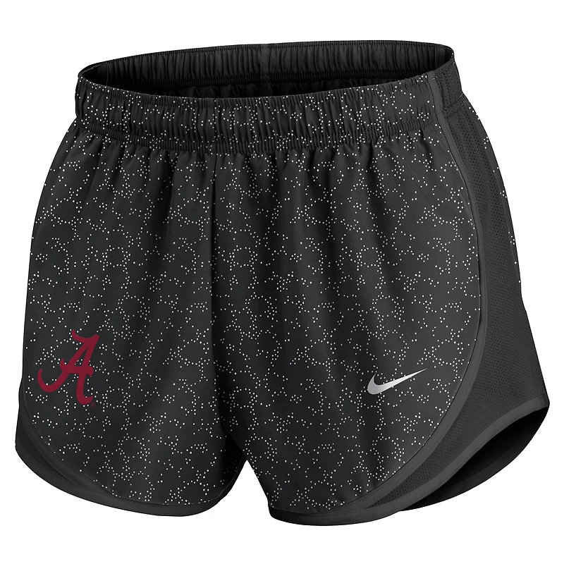 Women's Nike Black Alabama Crimson Tide Tempo Pattern Dri-FIT Shorts