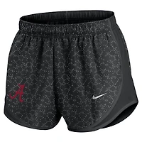 Women's Nike Black Alabama Crimson Tide Tempo Pattern Dri-FIT Shorts