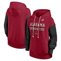 Women's Nike Crimson/Black Alabama Crimson Tide Oversized Legacy Phoenix Pullover Hoodie