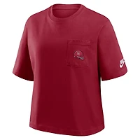Women's Nike  Crimson Alabama Tide Legacy Pocket Boxy T-Shirt
