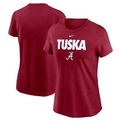 Women's Nike Crimson Alabama Tide Local Ultimate Chant T-Shirt