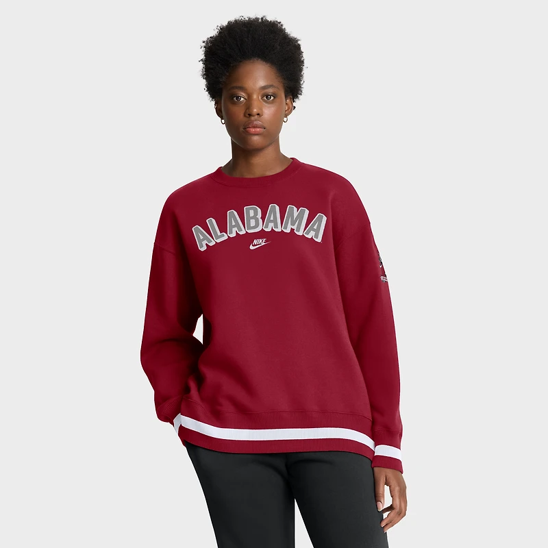 Women's Nike Crimson Alabama Tide Oversized Legacy Phoenix Sweatshirt