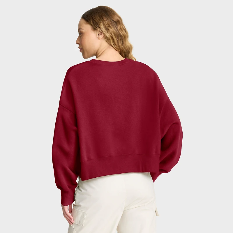 Sweat-shirt à capuche surdimensionné Nike Crimson Alabama Tide Phoenix Arch pour femme