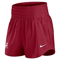 Women's Nike Crimson Alabama Tide Performance One Dri-FIT High-Rise Shorts