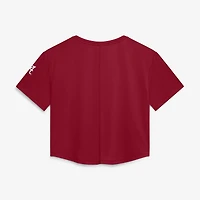 Haut court Nike Crimson Alabama Tide pour femme, performance premium Dri-FIT