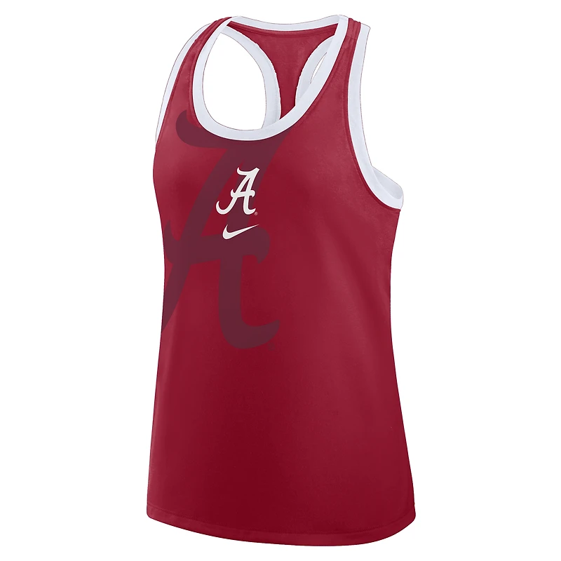 Women's Nike Crimson Alabama Tide Primetime Tri-Blend Racerback Tank Top