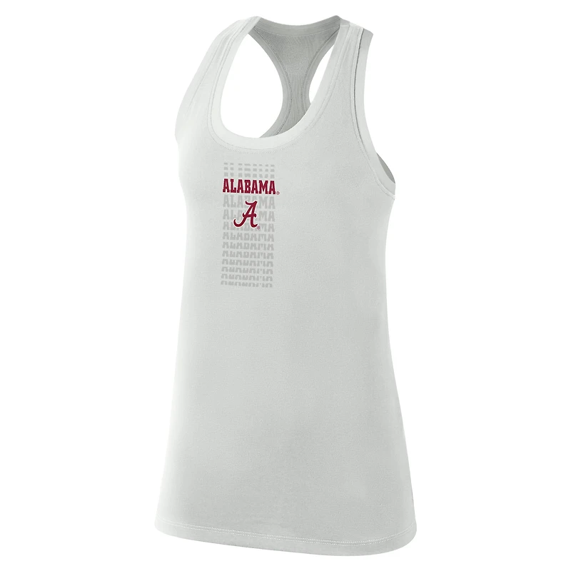 Débardeur Nike Alabama Crimson Tide Game Time pour femme, gris