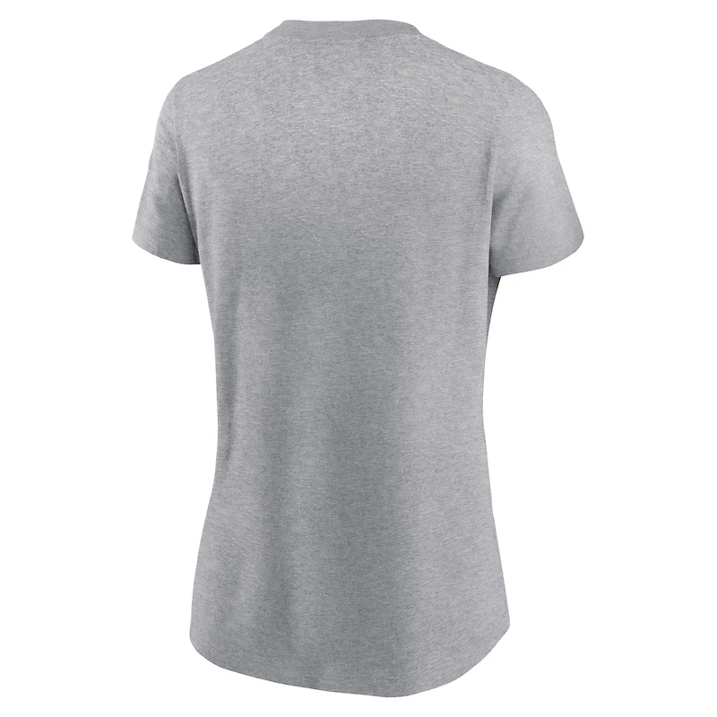 Women's Nike Heather Gray Alabama Crimson Tide Primetime Logo T-Shirt