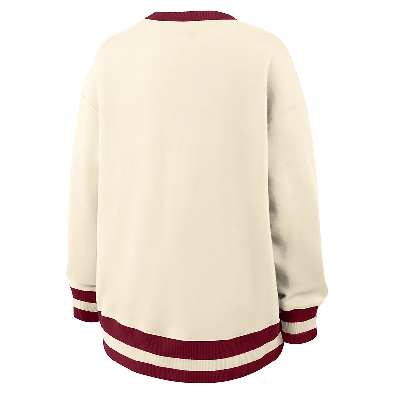 Sweat-shirt à enfiler Nike Natural Alabama Crimson Tide Legacy pour femme