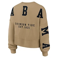 Women's Nike Tan Alabama Crimson Tide Oversized Phoenix Pullover Sweatshirt