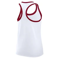 Women's Nike White Alabama Crimson Tide Uni Name Tri-Blend Dri-FIT Tank Top