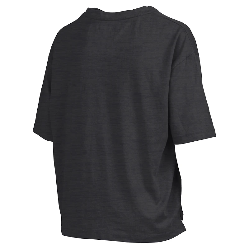 Women's Pressbox Crimson Alabama Tide Motley Crew Bishop Waist Length Oversized Slub T-Shirt