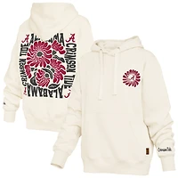 Women's Pressbox  Cream Alabama Crimson Tide Elena Janise Hoodie