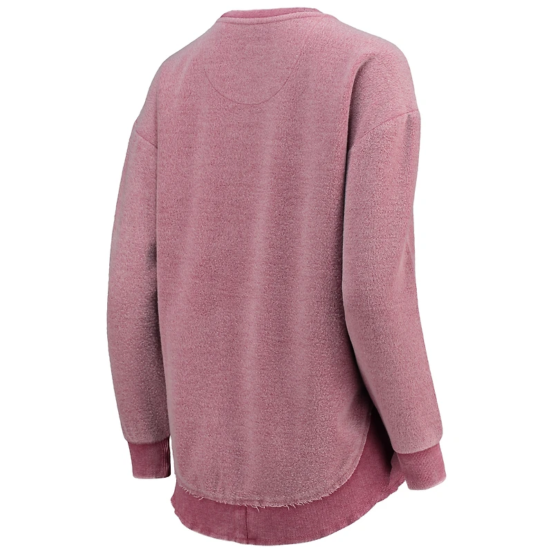 Women's Pressbox Crimson Alabama Tide Ponchoville Pullover Sweatshirt