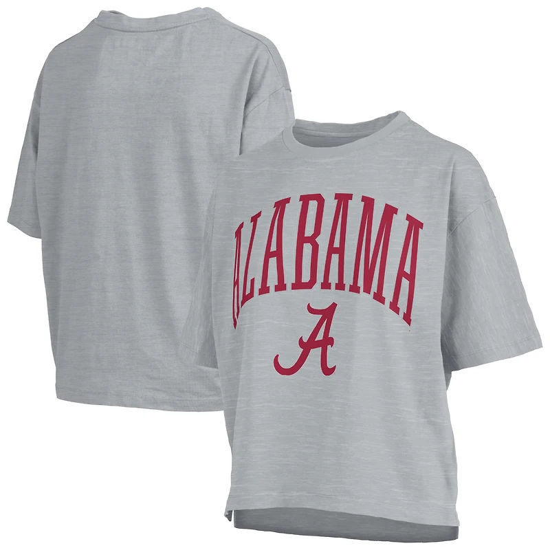 Women's Pressbox  Gray Alabama Crimson Tide Nelson T-Shirt