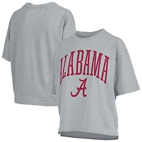 Women's Pressbox  Gray Alabama Crimson Tide Nelson T-Shirt
