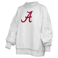 Women's Pressbox  Heather Gray Alabama Crimson Tide Reversible Sweatshirt