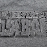Women's Pro Standard Heather Charcoal Alabama Crimson Tide Tonal Neutral Boxy Cropped T-Shirt